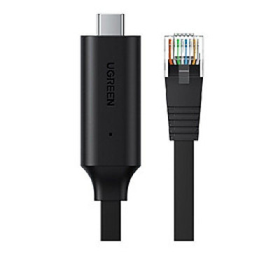 Ugreen UG80186CM204TK 1.5M cáp Console RJ45 ra type C màu đen Usb Debug - HÀNG CHÍNH HÃNG