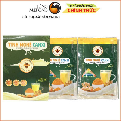 Set 2 gói Tinh bột nghệ Canxi Honimore 16g - Thơm ngon - Da đẹp - Chắc xương