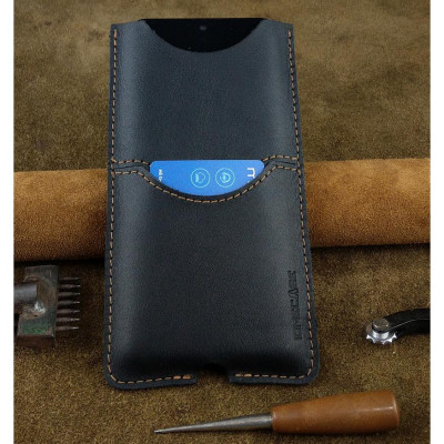 Bao Da Rút cho điện thoại XR, X/XS, 6/7/8 Da Bò Thật may máy cao cấp