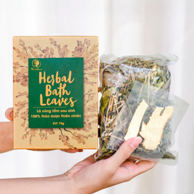 Combo 2 hộp lá xông giúp khử mùi, giải cảm, lưu thông khí huyết Wonmom