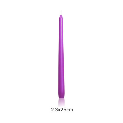 Hộp 6 Nến Thơm Taper Eden Candle FTRAMART EDC2331 (25cm) - Tím
