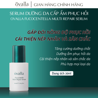 Tinh Chất Dưỡng Phục Hồi OVALLA Repair Serum Giúp Dưỡng Ẩm Phục Hồi Da, Giảm Nếp Nhăn Và Sáng Da (Chai 30ml)