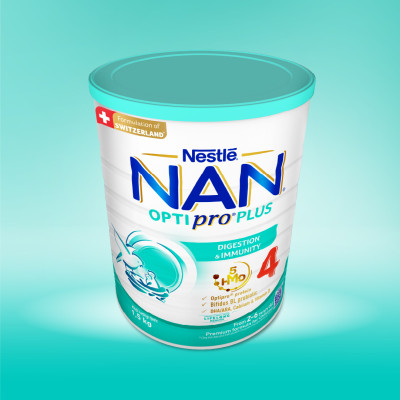 Bộ 3 lon Sữa bột NAN OPTIPRO PLUS 4 Nestle Bé 2-6 tuổi 1500g/lon Giúp tiêu hóa tốt
