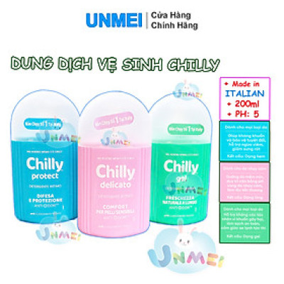 Dung Dịch Vệ Sinh Phụ Nữ Chilly Gel 200ml/chai - Hàng Chính Hãng Nhập Khẩu Ý