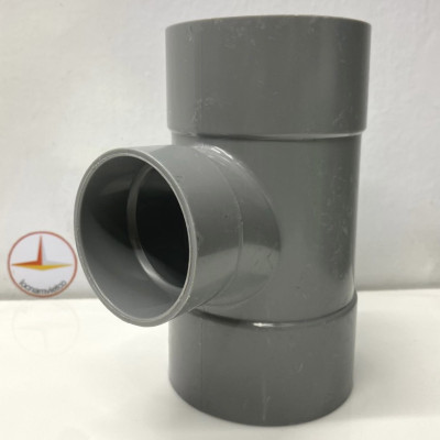 Tê cong giảm 168 x 90 nhựa PVC Bình Minh _ TC168x90