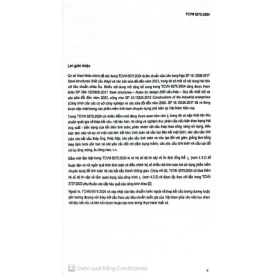 Sách Thiết kế kết cấu thép - TCVN 5575: 2024 ( XD)