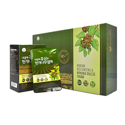 Nước Hồng Sâm Bổ Gan Deadong Hàn Quốc Hộp 30 Gói x 50ml