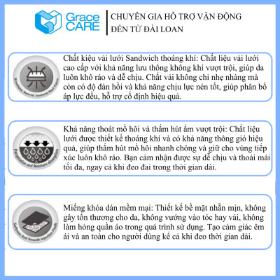 Đai Chống Gù Lưng Grace Care LB224 - Giữ Cột Sống Thẳng, Điều Chình Tư Thế, Phòng Đau Lưng