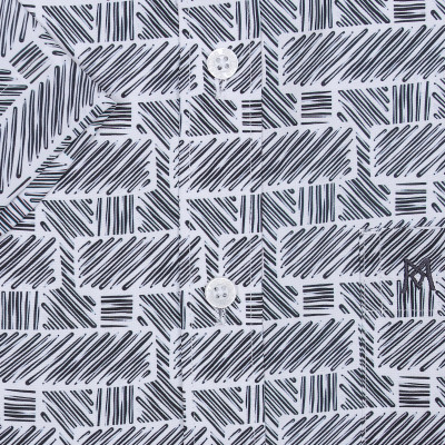 Áo sơ mi nam tay ngắn form suông vạt ngang Khatoco A1MN538T2-CNIN323-2504-N công nghệ NANO mới