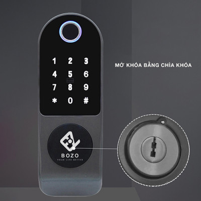Khóa vân tay wifi thẻ từ Bozo B221 