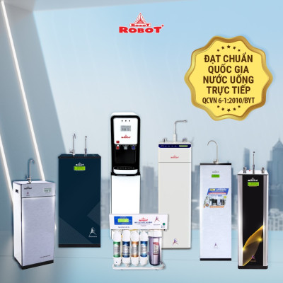 Máy Lọc Nước ROBOT Spring Pro 410GH-UR Vi Mạch LCD Cảm Ứng Đa Năng Nước Nóng Khóa An Toàn - Hàng Chính Hãng
