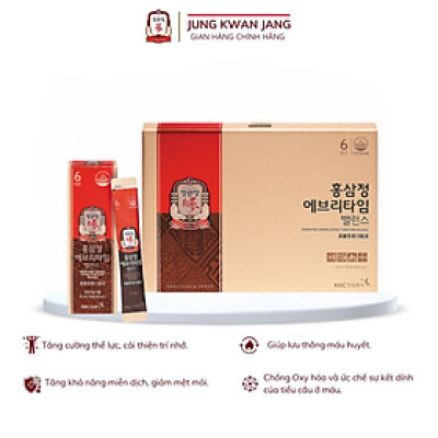 Tinh Chất Hồng Sâm Pha Sẵn KGC Jung Kwan Jang Everytime Balance 20 Gói