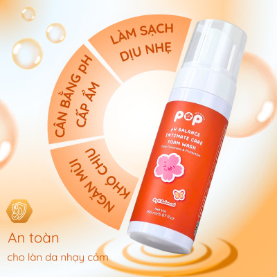Bọt Vệ Sinh Phụ Nữ Pop – Dịu Nhẹ, An Toàn, Cân Bằng pH Mỗi Ngày