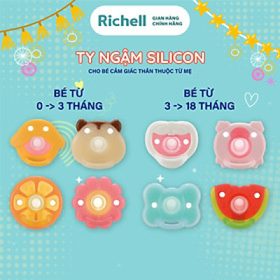 Ty ngậm silicone Richell Nhật Bản | Baby