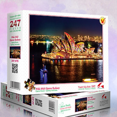 Tranh xếp Hình Tia Sáng Nhà hát Opera Sydney (247 Mảnh Ghép)