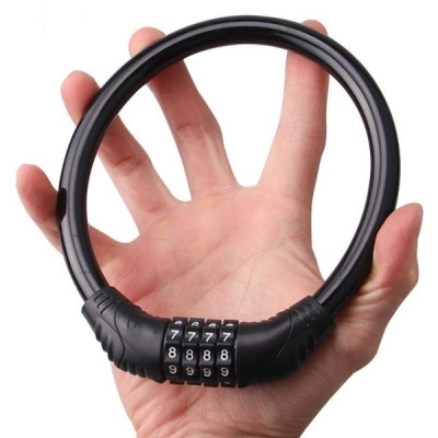 Khóa Xe Đạp Thể Thao Chống Trộm Khóa Dây Treo Yên Xe Đạp 4 Số Xoay Mã Khóa Tránh Mất Chìa Khóa- HÀNG CHÍNH HÃNG MINIIN