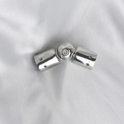 Chuyển góc đa hướng vách tắm kính inox 304 Hiwin SB-616 phi 19