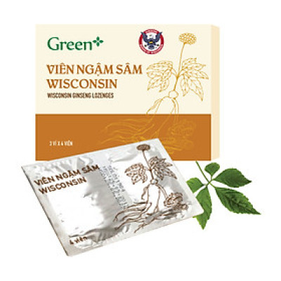 Viên ngậm hỗ trợ giảm ho, giảm đau họng, tăng cường sức khỏe từ Nhân Sâm Hoa Kỳ