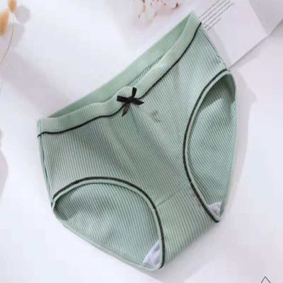 SET 5 QUẦN LÓT  GÂN TĂM ĐÍNH NƠ ( Trộn Màu )