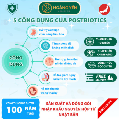 Postbiotics Supplement - Men vi sinh thế hệ mới từ Nhật bản