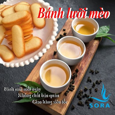 Bánh lưỡi mèo kiểu Nhật Sora thơm ngon, giòn, xốp