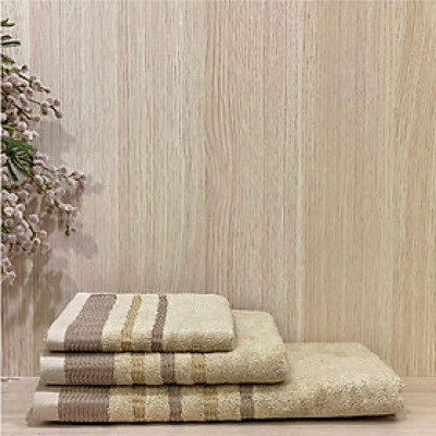 Khăn tắm sợi tre Bamboo NIN House siêu mền mịn kích thước 60x120 cm (360g) màu Beige