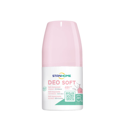 Combo 2 Lăn khử mùi, chống mùi không cồn cho da nhạy cảm Stanhome Deo Soft 50ml/lọ