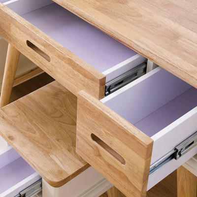 Bộ Bàn Trang Điểm Vivid Gỗ Tự Nhiên Ibie BTVVIVR - Trắng