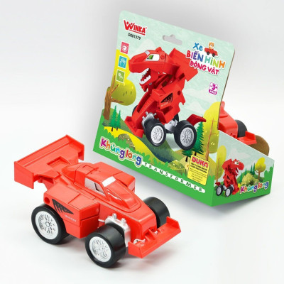 Đồ Chơi DUKA: Xe Biến Hình Động Vật - Cá Mập/Rắn Hổ/Khủng Long/Chim Ưng/Hổ Vằn/Chó Sói