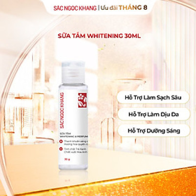 [Size du lịch] Sữa tắm dưỡng thể Nano Collagen Sắc Ngọc Khang giúp da sạch-căng mịn-trắng sáng (Chai 30ml)