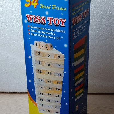 Bộ Đồ Chơi Rút Gỗ Wiss Toy 54 Thanh Cho Bé ( CỠ TO )