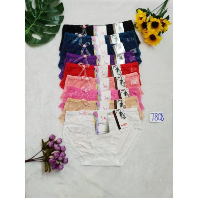 COMBO 5 QUẦN LÓT NỮ COTTON LỤA PHỐI REN 7808