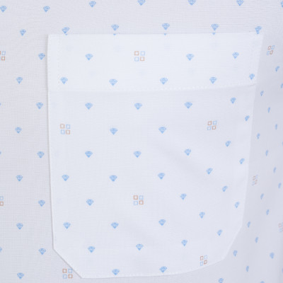 Áo sơ mi nam ngắn tay có túi có họa tiết hoa văn GENTITI by Thái Tuấn - 1C814HAKT521