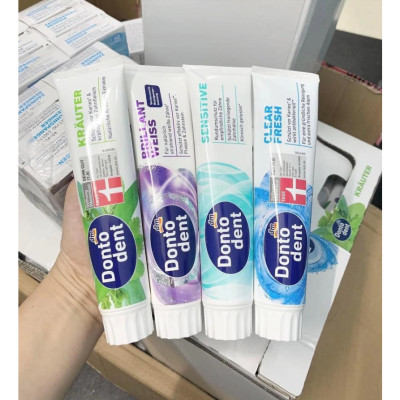 Kem Đánh Răng Dontodent Đức 125ml bảo vệ nướu và giảm sâu răng làm trắng răng