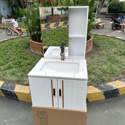 Tủ Lavabo mặt đá nguyên bộ Tundo kích thước 60 x 47 cm