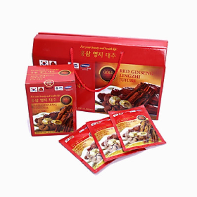 Nước Hồng Sâm Linh Chi Táo Tàu