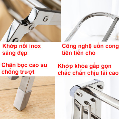 Giàn phơi để sàn Inox - Nhiều mẫu mã lựa chọn - Hàng chính hãng NIKITA 2024