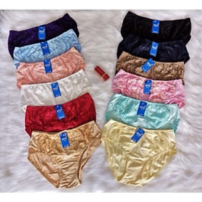 Combo 10 Quần lót bigsize cotton phối ren (60kg-90kg)