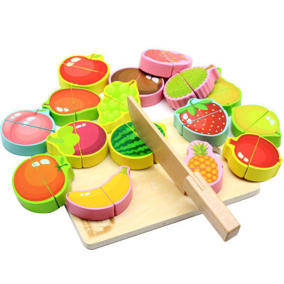 Đồ chơi Cắt Hoa Quả Bằng Gỗ Kèm Hộp Xịn Xò Cho Bé