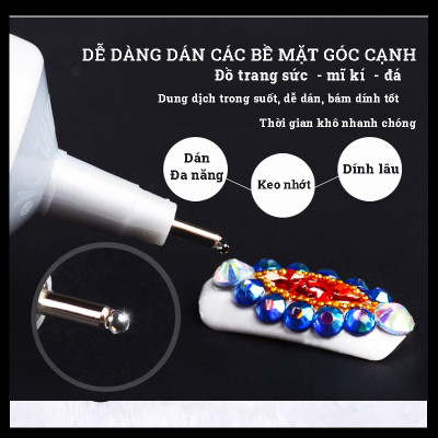 50ml Keo Acrylic B7000 / T7000 Dán Kính Điện Thoại, Dán Giày, Dán Nhựa, Kim Loại, Gỗ, Đá, Thủy Tinh, Da