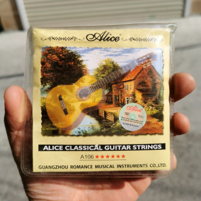 Dây Nylong Lẻ Dùng Cho Đàn Guitar Classic I Dây Lẻ Đàn Guitar Classic I Dây nilong mềm bấm không đau tay Alice 106