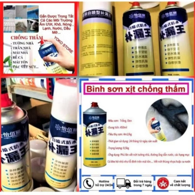 CHAI SƠN XỊT SIÊU CHỐNG THẤM NƯỚC TRÊN MỌI BỀ MẶT CÔNG TRÌNH