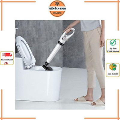 Dụng cụ thông tắc bồn cầu, cống bằng khi nén áp lực siêu mạnh