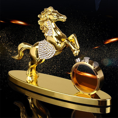 Tượng Ngựa Mã Đáo Đính Đá Trang Trí Taplo Xe Ô Tô | Tượng Ngựa Mã Đáo Đính Đá Sang Trọng Trang Trí Bàn Làm Việc, Taplo Xe Ô Tô Phong Thủy