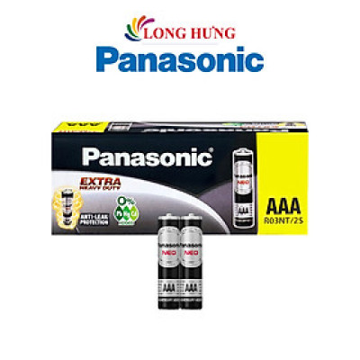 Hộp Pin than đen Panasonic AAA R03NT/2S-V (60 viên) - Hàng chính hãng