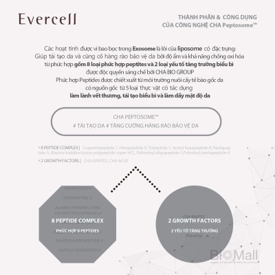 Ampoule năng lượng Tế bào gốc thần kỳ dưỡng Trắng da EVERCELL Magic White Drop 4chaix10ml 