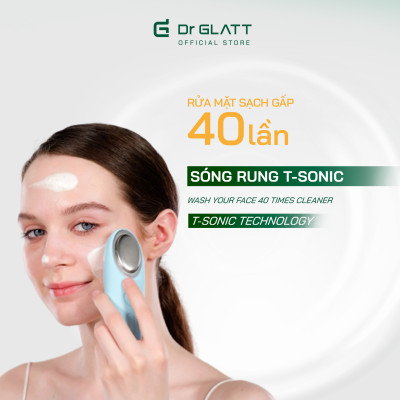 Máy rửa mặt và đẩy tinh chất Dua Fit Pro, 4 trong 1, hàng chính hãng Dr Glatt, thương hiệu Đức