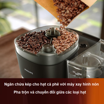 Máy pha cà phê Drip xay và pha tự động thương hiệu Hà Lan Philips HD7900/50 - Hàng nhập khẩu (Bảo Hành 12 Tháng)