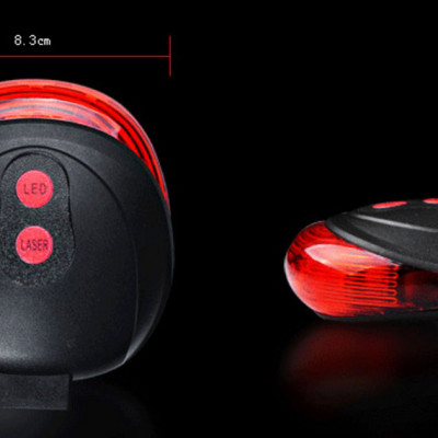 Đèn Hậu Laser Xe Đạp Kèm Giá Đỡ - Hàng chính hãng 