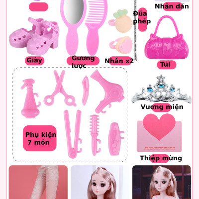 [Có sẵn] Đồ chơi Búp Bê Công chúa cỡ lớn cao 60cm bản có nhạc Món quà cho bé gái